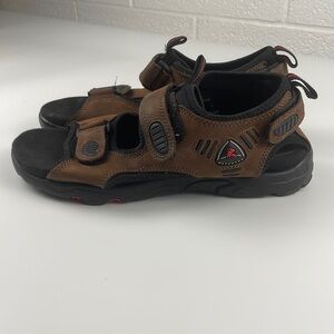 Ecco | Men's Receptor Technology Inca Sandals Chestnut Leather Strappy Size 11